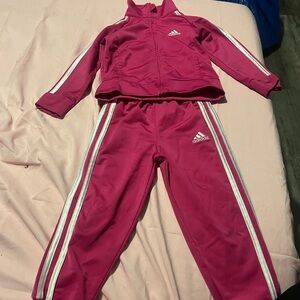 adidas Hot Pink Kids Track Set